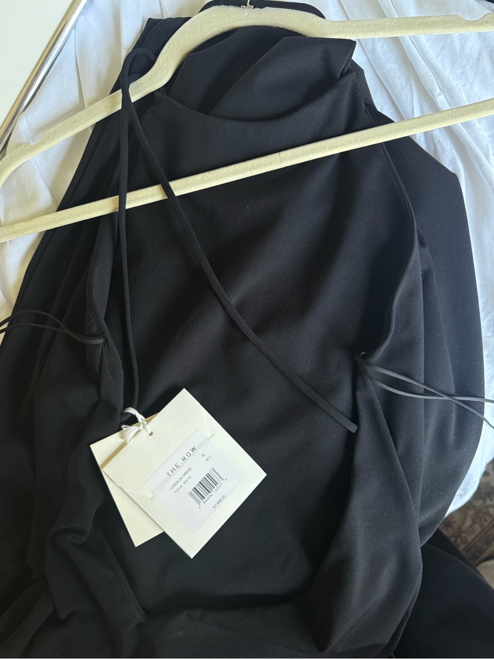 The Row Black Coralia Dress NWT Size M Black - Picture 7 of 10